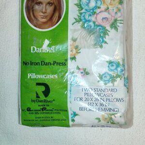 Dan River vintage pillowcases